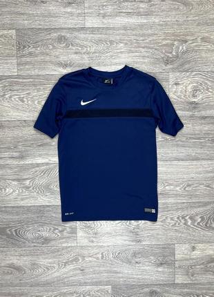 Nike dri-fit футболка 147-158 см 12-13 yrs спортивная синяя оригинал1 фото