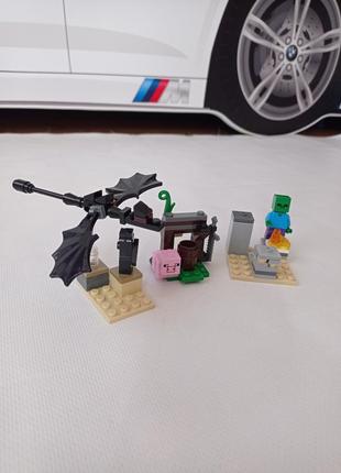 Конструктор майнкрафт 3 мини набора.