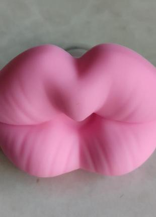 Пустышка-прорезыватель с губками ортодонтическая розовая1 фото