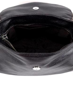 Оригинальная сумка-мессенджер из качественной натуральной кожи черный6 фото
