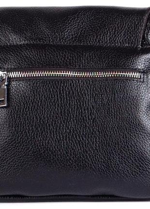 Оригинальная сумка-мессенджер из качественной натуральной кожи черный2 фото