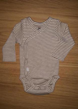 Боди с длинным рукавом h&m 1-2 м., 56