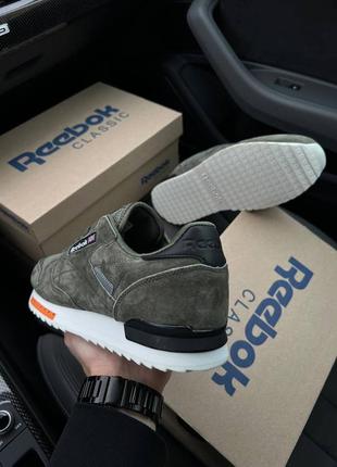 Мужские кроссовки хаки reebok classic m army green7 фото