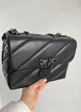 Женская сумка через плечо pinko puff black3 фото
