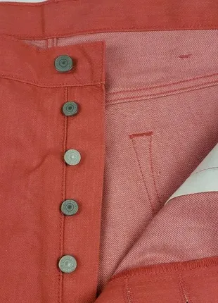 Джинси чоловічі levis 501 original shrink to fit jeans red dahli5 фото