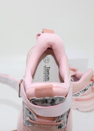 Розовые пудровые кроссовки для девочек, разовые кроссовки для девочек5 фото