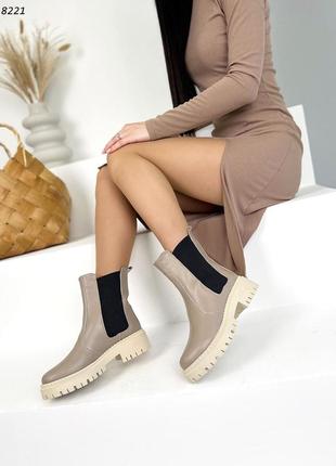 Стильные классические женские ботинки челси💛💙🏆