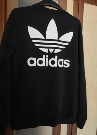 Черный свитшот adidas xs-m6 фото