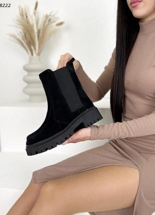 Стильные классические женские ботинки челси (деми/зима) в наличии и под отшив 💛💙🏆7 фото
