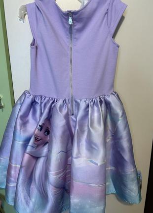 Платье для девочки сиреневое frozen, 8-10 лет, 140-146 см, h&amp;m,2 фото
