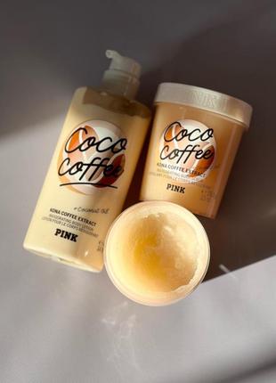 Последний набор скраб и лосьон для тела victoria’s secret coco coffee