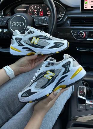 Женские кроссики new balance 725 white black yellow w,женская обувь