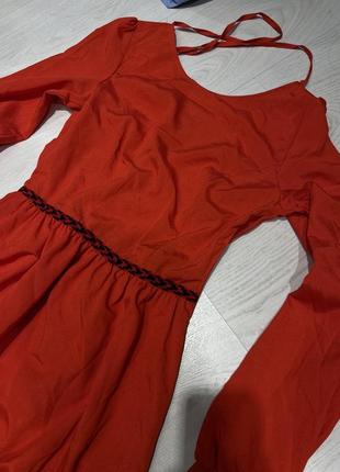 Платье в пол красная вышиванка4 фото