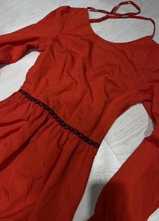 Платье в пол красная вышиванка5 фото