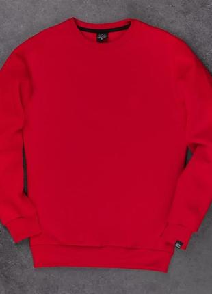 Толстовка мужская зимняя теплая bassic зима красная кофта мужская на флисе свитшот зимний