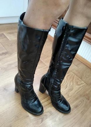 Кожаные итальянские сапоги