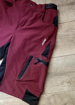 Шорты вело трекинговые arsuxeo trail short endura burgundy.l5 фото