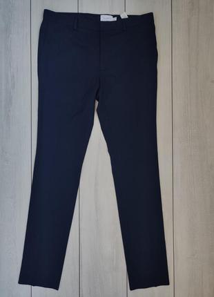 Качественные легкие мужские узкие брюки с вискозой стрейчевые вьетнам  пояс 44 см 34 р