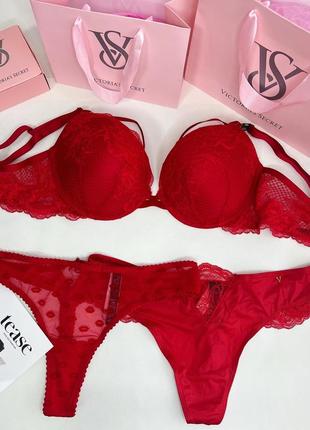 Victoria’s secret оригинал! бюст с пуш-ап 80с/36с, 75в/34в, трусики s, m