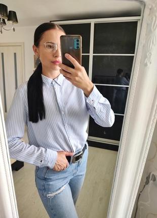 Стильная фирменная рубашка от tommy Shoulder boot оригинал ☝🏻1 фото