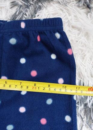 Тепленькие штанишки флисовые брюки пижама4 фото