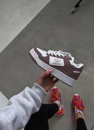 Кроссовки adidas forum bold white bordo