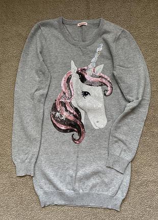 Вʼязана сукня туніка bluezoo