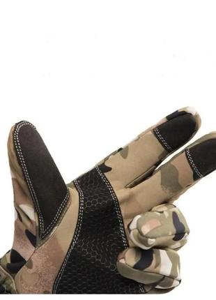 Перчатки softshell мультикам з тачскрином утепленны