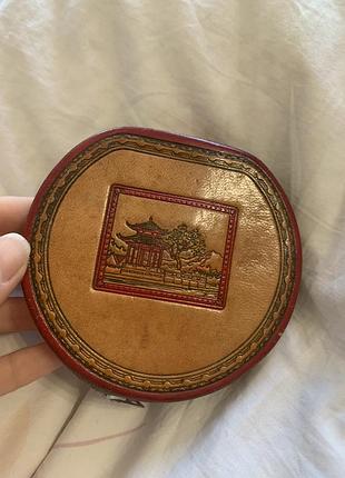 Старинная винтажная пудреница япония 🤍2 фото