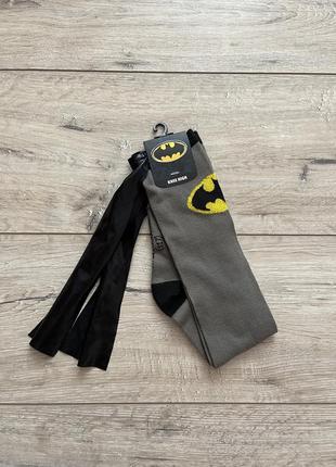 Носки bioworld knee high batman, гетры бетмен, с плащем, подколенки2 фото