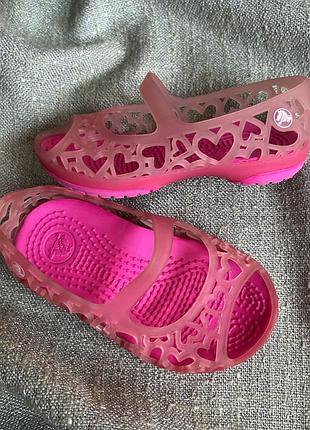 Туфлі балетки crocs оригинал с6 наш 22/23