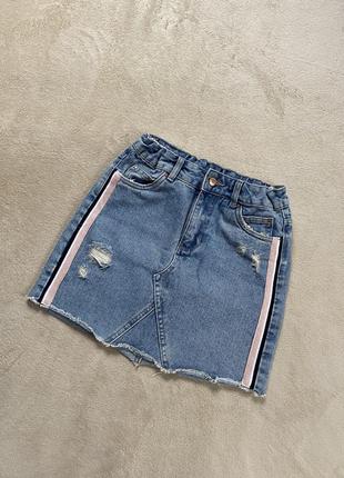 Юбка джинсовая для девочки подростка2 фото