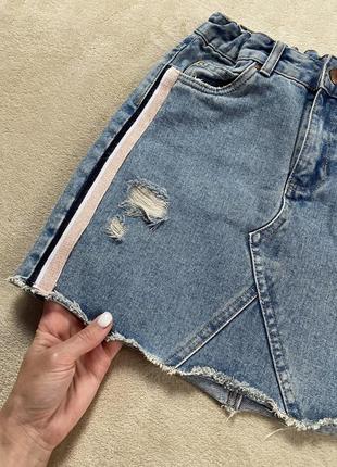 Юбка джинсовая для девочки подростка3 фото