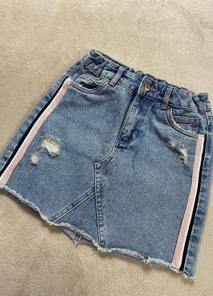 Юбка джинсовая для девочки подростка4 фото