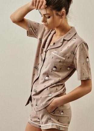 Женский домашний костюм hays размер xs бежевый цвет 27307