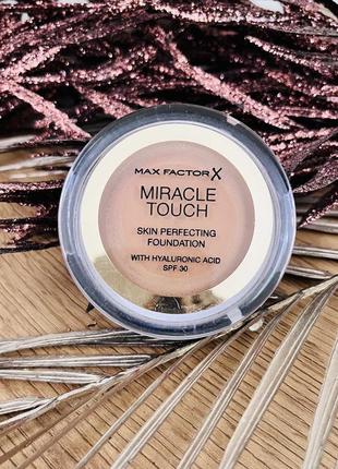 Оригінал max factor miracle touch spf30 тональна основа оригинал тональный крем caramel 085