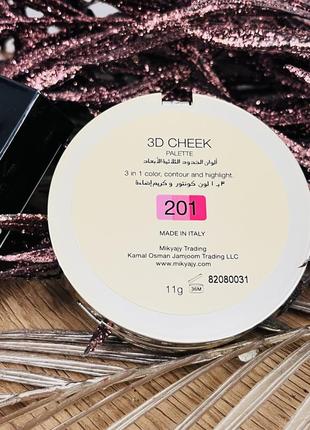 Оригінал mikyajy рум’яна 22k 3d cheek palette 201 оригинал румяна2 фото