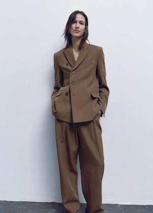 Брюки zara до лімітована колекція 100% вовна