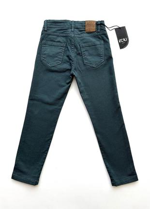 Брюки-джинсы для парня y-clu (италия) by6044 темно-зеленые 4, 6, 8  лет (106-134 см)4 фото