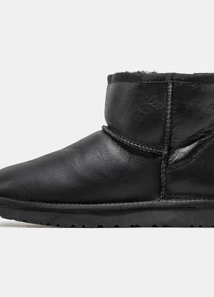 Мужские угги кожаные ugg classic mini2 фото