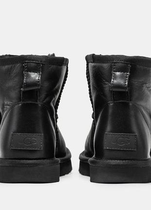 Мужские угги кожаные ugg classic mini9 фото