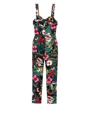 Комбинезон  корсетный h&m в цветы!