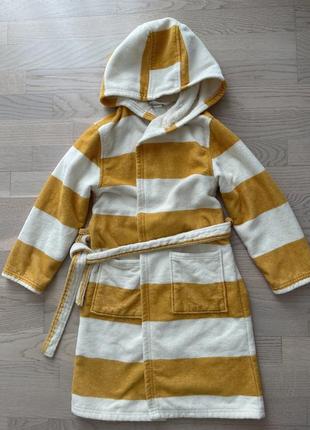 Махровый халат h&amp;m, 6-8 лет 122-128