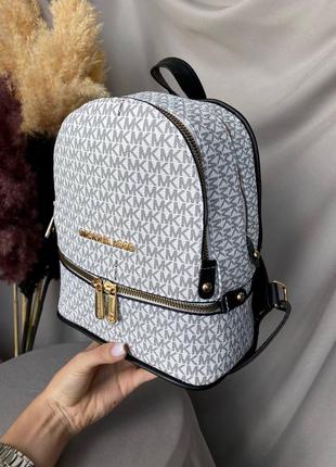 Рюкзак michael kors backpack white4 фото