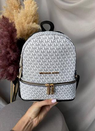 Рюкзак michael kors backpack white2 фото