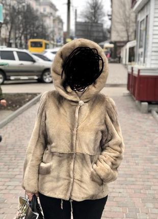 Шуба стриженая норка