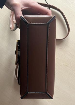 Маленькая коричневая сумочка мини сумка6 фото