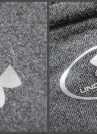 Классная фирменная спортивная футболка серый меланж under armour оригинал.5 фото