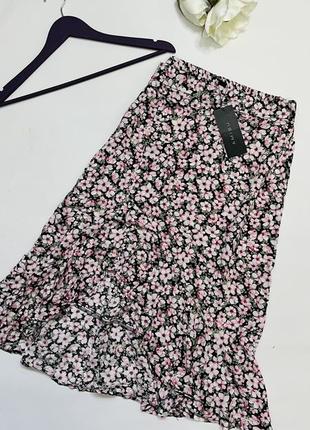 Очень красивая юбка в цветочный принт amisu.1 фото