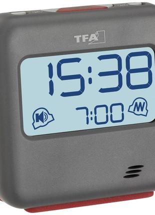 Настільний годинник дорожній з вібрацією tfa "buzz" (60203110)